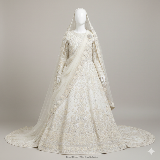 White Grand Bridal Gown