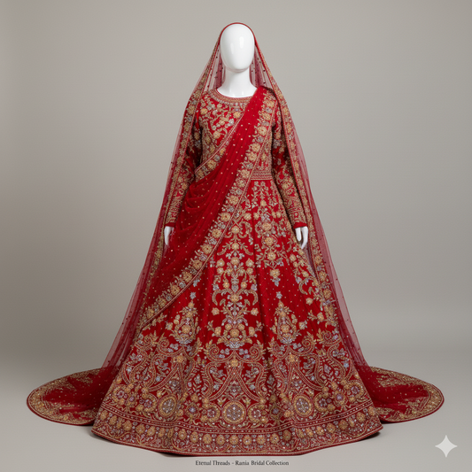 Regal Red & Gold Lehenga
