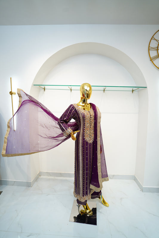 Hand made designer imported suit